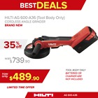 600-a36 Hilti Ag Cordless Angle Grinder