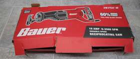1975e-b Bauer 792363562508 Variable Speed Reciprocating Saw 10 Amp 1975e-b Bauer 792363562508 Variable Speed Reciprocating Saw 10 Amp
