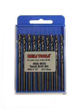 Bldb2022178075 Beili Tools M35 Cobalt 5% High Speed Steel Twist Jobber Drill Bit Pack Of 10 Bldb2022178075 Beili Tools M35 Cobalt 5% High Speed Steel Twist Jobber Drill Bit Pack Of 10