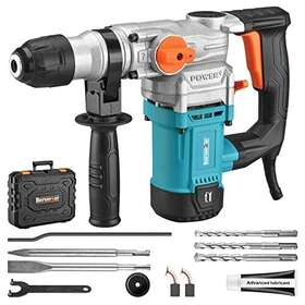 Berserker 757249824446 1-1/8 Inch Sds-plus Rotary Hammer Drill With Safety Clutch 9 Amp 3 Functions Cord