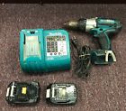 Bhp451-dc18ra-bl1830-bl1815 Makita Used Cordless Hammer Drill Kit Batteries And Charger Bhp451-dc18ra-bl1830-bl1815 Makita Used Cordless Hammer Drill Kit Batteries And Charger