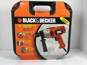 Black & Decker 028877370422 And Dr600k 1/2 Inch High Torque Drill/hammer Drill Case Manual Open Box Black & Decker 028877370422 And Dr600k 1/2 Inch High Torque Drill/hammer Drill Case Manual Open Box