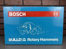 8675309 Bosch Bulldog Rotary Hammer Blue Metal Carry Case Only Preowned