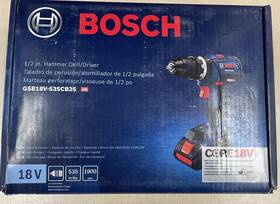 Gsb18v-535cb25 Bosch 18v Ec Brushless 1/2 Inch Hammer Drill/driver New Open Box
