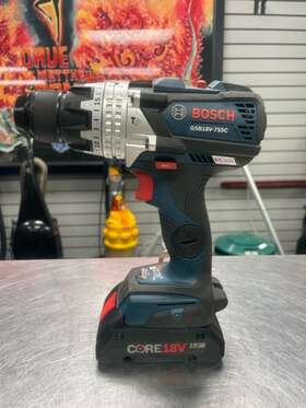 Gsb18v-755c Bosch Used 18v 1/2 Inch Hammer Drill/driver With Battery Quc020063 Gsb18v-755c Bosch Used 18v 1/2 Inch Hammer Drill/driver With Battery Quc020063