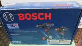 Gxl18v-233b25 Bosch New 18v 2-tool Combo Kit With 1/2 Inch Hammer Drill/driver