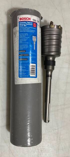Hc8521 Bosch 2 5/8 Inch X 12 Spline Shank Carbide Tipped Rotary Hammer Bit