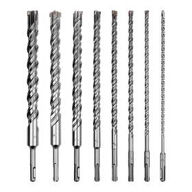 Branded 2v-dnag-i16fw 8-pieces Sds-plus Rotary Hammer Drill Bit Set Carbide Tip 8pcs.set