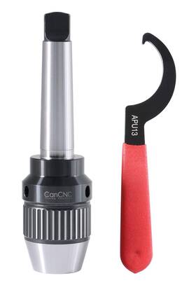0537-1203 Cancnc Tooling Solutions 1/16-1/2 Inch Mt3 Precision Keyless Drill Chuck Heavy-duty With Integrated Shank