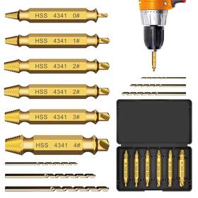 Cp2406dse-9p Caphont Damaged Screw Extractor Set 9 Pcs Titanium Drill Bit Bolt Kit Str Cp2406dse-9p Caphont Damaged Screw Extractor Set 9 Pcs Titanium Drill Bit Bolt Kit Str