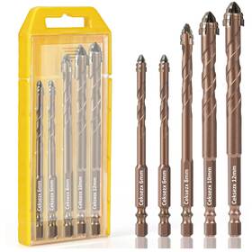 Dbs001 Ceksezx 5 Pcs Masonry Drill Bit Set Professional Carbide Concrete For Dbs001 Ceksezx 5 Pcs Masonry Drill Bit Set Professional Carbide Concrete For