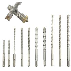 Chcywjgj 741866905336 Sds-plus Rotary Hammer Drill Bit Set - 10 Piece Heavy Duty Corded Electric Ai Chcywjgj 741866905336 Sds-plus Rotary Hammer Drill Bit Set - 10 Piece Heavy Duty Corded Electric Ai