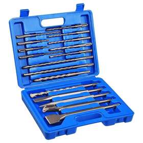 Ukn-hammer-17 Comoware Rotary Hammer Drill Bits Set And Chisels- Sds Plus Concrete Masonry Ukn-hammer-17 Comoware Rotary Hammer Drill Bits Set And Chisels- Sds Plus Concrete Masonry
