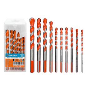 25200010 Cortool Masonry Drill Bits Set For Tile Brick Cement Concrete Glass Plastic C Inch