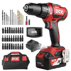 Kdjz05-13 Dck Ea-02 20v Brushless Hammer Drill 531 Inch Lbs 36000 Bpm 1/2 Keyless All-metal Chu