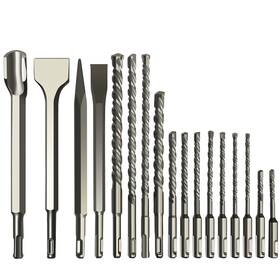 Dehuiwi 768502925879 17pcs Sds Plus Bits Rotary Hammer Drill And Chisel Set Carbid