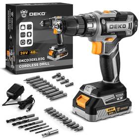 Fba20vg Dekopro Power Drill Cordless Deko Pro 20v Electric Drills Set T