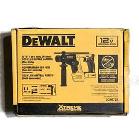 Dch072g2 Dewalt Xtreme 12v Max 9/16-in Brushless Cordless Sds Plus Rotary Hammer Dch072g2 Dewalt Xtreme 12v Max 9/16-in Brushless Cordless Sds Plus Rotary Hammer