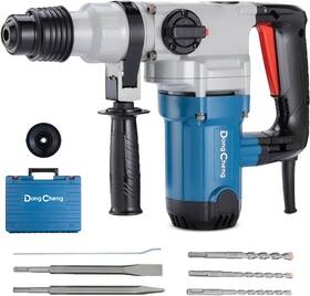 Dong Cheng 974413739755 1-1/8 Inch 9.2 Amps Sds-plus Rotary Hammer Drill With Safety Clutch Dong Cheng 974413739755 1-1/8 Inch 9.2 Amps Sds-plus Rotary Hammer Drill With Safety Clutch