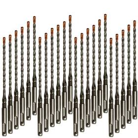 Drillforce 941586113323 24pc 3/16 Inch X 7 With 1/4 Sds Plus Hex Rotary Hammer Drill Bits For Concrete Drillforce 941586113323 24pc 3/16 Inch X 7 With 1/4 Sds Plus Hex Rotary Hammer Drill Bits For Concrete