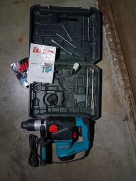 Eneacro Enrm3203 Large Rotary Hammer Drill Chisel With 15 Sds-plus Bits Pre-owned