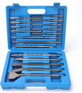 Dcztzlh-17 Ff Era Rotary Hammer Drill Bits Set 17 Pcs Sds Plus Carbide-tipped Masonry Bi Dcztzlh-17 Ff Era Rotary Hammer Drill Bits Set 17 Pcs Sds Plus Carbide-tipped Masonry Bi