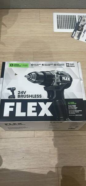Flex 195532300022 24v Cordless Brushless Drill 2x Battery Charger Bag