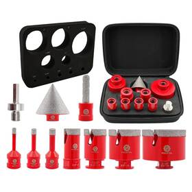 F2-b08203l01 Focstol Diamond Core Drill Bit Set - 10pcs 6/8/10/25/35/50/65mm 10mm Finger F2-b08203l01 Focstol Diamond Core Drill Bit Set - 10pcs 6/8/10/25/35/50/65mm 10mm Finger