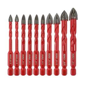 F2-o01402l02 Focstol Masonry Concrete Drill Bit Set - 10pcs Carbide Bits With Qu F2-o01402l02 Focstol Masonry Concrete Drill Bit Set - 10pcs Carbide Bits With Qu