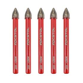 F2-o04010403l05 Focstol Masonry Concrete Drill Bit Set - 5pcs 10mm Carbide Bits Wit F2-o04010403l05 Focstol Masonry Concrete Drill Bit Set - 5pcs 10mm Carbide Bits Wit
