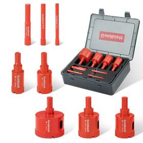 G02640 Goldblatt Diamond Drill Bits 6 Pcs And 10 8pcs Hole Saw Kit