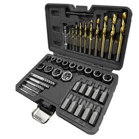 Gwt5000a-1 Greywolf 40 Pcs Screw Extractor And Bolt Set Left-handed Drill