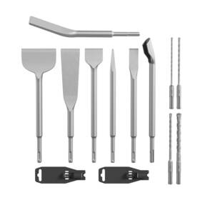 Zz-11jt Gstk 11pcs Carbide Sds Plus Chisel Set Drill Rotary Hammer Bits Dri