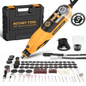 Dm-130k Handstar Rotary Tool Kit 6 Variable Speed Electric Drill Set L