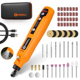 A41-hdcr0701-1 Hardell Mini Cordless Rotary Tool 5-speed And Usb Charging Kit W
