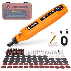 A41-hdcr0701-5 Hardell Mini Cordless Rotary Tool 5-speed And Usb Charging With Storage Case