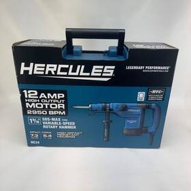 56844 Hercules New He34 1 9/16 Inch Sds Max-type Variable Speed Rotary Hammer 12amp 56844 Hercules New He34 1 9/16 Inch Sds Max-type Variable Speed Rotary Hammer 12amp
