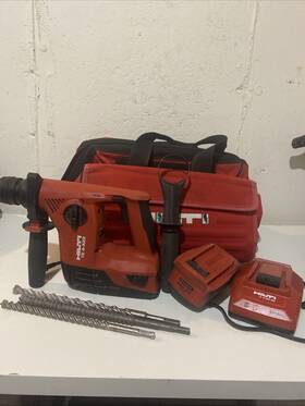 510449 Hilti 22-volt Lithium-ion Sds-plus Cordless Rotary Hammer Drill Kit Batteries Te 2-a 510449 Hilti 22-volt Lithium-ion Sds-plus Cordless Rotary Hammer Drill Kit Batteries Te 2-a