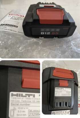 54354 Hilti 5.0ah Battery Pack B 12 55 5.0 Works With All Volt System Tool
