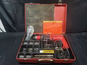 236577 Hilti 8 Tm Electric Hammer Drill In Original Case Works Well Extra Bits 236577 Hilti 8 Tm Electric Hammer Drill In Original Case Works Well Extra Bits