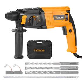 Hoteche P800321a-e 600w 20mm Sds Plus Rotary Hammer Drill 1.7j Impact Force With 4 Func