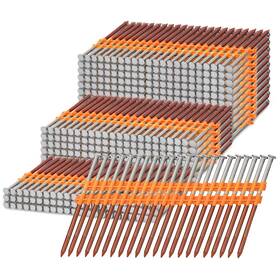 Inmozata Nail-orange-5 1000 Count 21 Degree Framing Nails 3 Inch X 0.120 Hot Dipped Galvanized