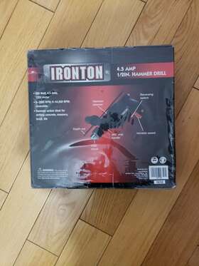 500w Ironton Pro-tp550 4.5amp 1/2-in Corded Hammer Drill