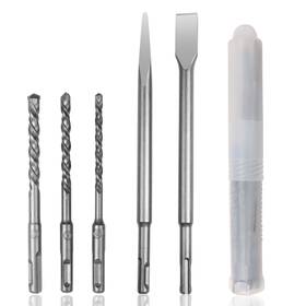 Sdsplus-5pc Jiechfz Sds Plus Rotary Hammer Drill Bit And Chisel Set 5-piece Concrete Sdsplus-5pc Jiechfz Sds Plus Rotary Hammer Drill Bit And Chisel Set 5-piece Concrete