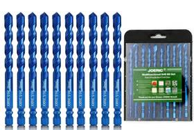 Joeric J072 10 Pieces Blue 8mm Ceramic Tile Drill Bit 5/16 Inch Masonry Bit