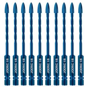 J079 Joeric 1/8 Inch Masonry Drill Bit Set 10 Pieces 3mm Concrete Bits Ceramic D J079 Joeric 1/8 Inch Masonry Drill Bit Set 10 Pieces 3mm Concrete Bits Ceramic D