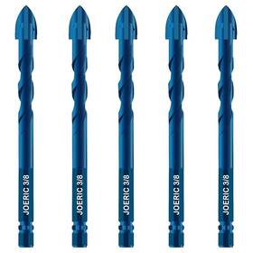 J089 Joeric 3/8 Inch Masonry Drill Bit Set 5pieces 10mm Concrete Bits Ceramic Dr J089 Joeric 3/8 Inch Masonry Drill Bit Set 5pieces 10mm Concrete Bits Ceramic Dr