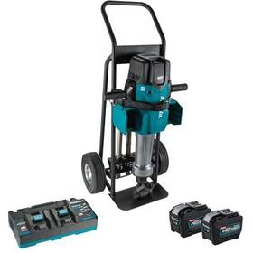 Makita Gmh04plx 40/80v Max Xgt 1 1/8 Inch Demolition Hammer Kit With Cart And 2 8ah Batts