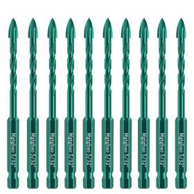 Mgtgbao Mg338 Mgtgbao10pc Green 5/32 Inch Masonry Drill Bits 4mm Concrete Bit Set For