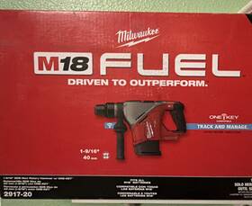 Milwaukee 2917-20 M18 Fuel Cordless Hammer Drill 1-9/16 Inch Bit Size Mpn